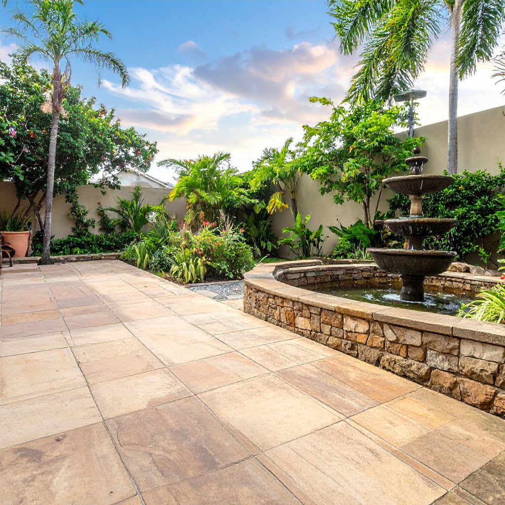 New Stone Partio Paving